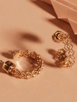 YLVA LI Nova Crystal Guld 6061>Örhängen Discount
