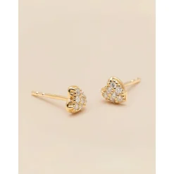 YLVA LI Pave Heart Diamond Örhängen – Gold 8651>Signature Diamond Collection Outlet
