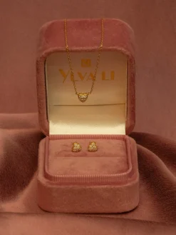 YLVA LI Pave Heart Diamond Örhängen – Gold 8651><noscript><img width=