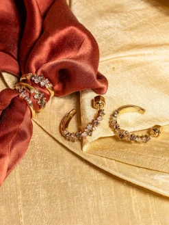 YLVA LI Petite Meadow Ring Chestnut – Guld>Ringar Hot
