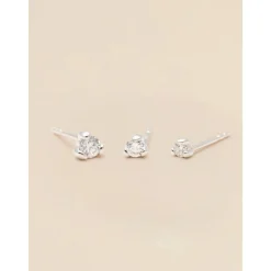 YLVA LI Signature Stud Diamond Örhängen 3,4mm – Silver 8626>Signature Diamond Collection Outlet